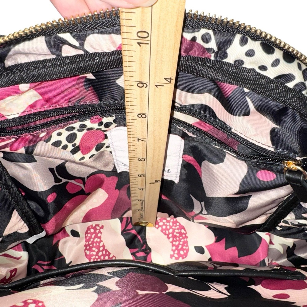 Spartina 449 Black Evie Armada Convertible Chic Backpack Handbag Multiple Pocket - Picture 14 of 14